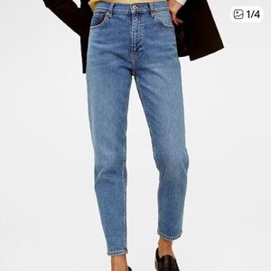 Mango Classic High Waist ‘Mom Comfort’ Ankle Jeans